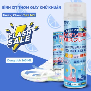Bình xịt khử mùi hôi giày dép Nano Bạc diệt khuẩn, chai sịt làm thơm tủ quần áo, hết mùi tất chân