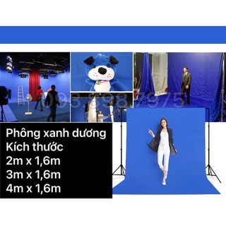 Thời trang Nhã Sơn - PHÔNG VẢI xanh dương dùng tách nền, chụp ảnh thẻ, nhiều kích thước lựa chọn