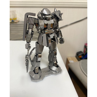 Mô hình kim loại lắp ráp 3D APIN robot ZAKU bạc (chưa ráp)