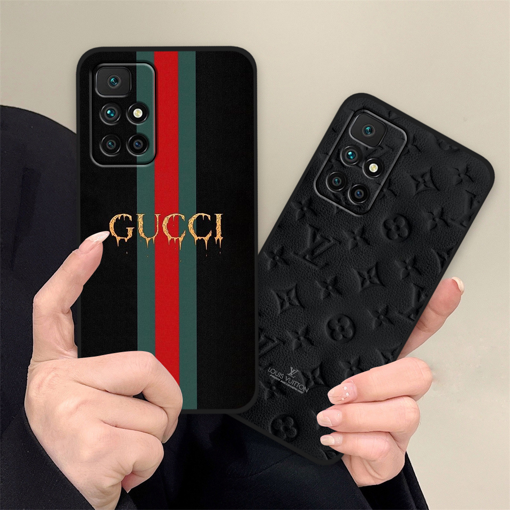 Ốp lưng Xiaomi Redmi 10 in hình họa tiết thương hiệu thời trang