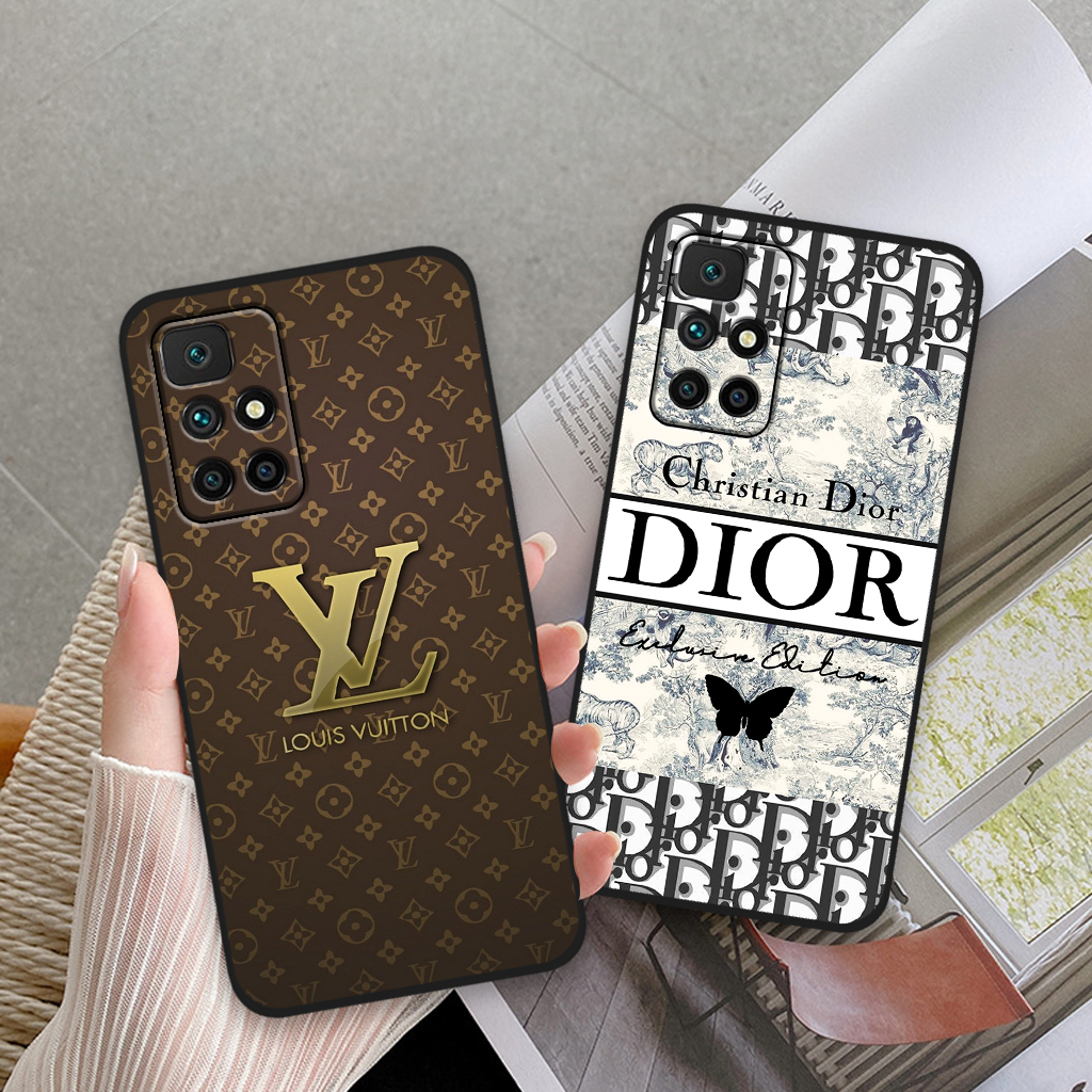 Ốp lưng Xiaomi Redmi 10 in hình họa tiết thương hiệu thời trang