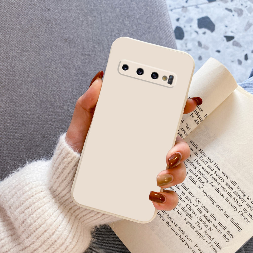 Ốp lưng Samsung S10 / S10 5G / S10 Plus / S10+ cạnh vuông, viền vuông,SILICON dẻo bảo vệ camera siêu rẻ