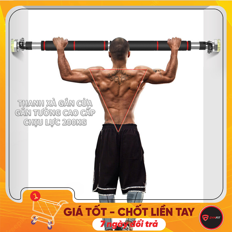 Thanh xà đơn gắn cửa treo tường chịu lực tốt lên đến 200kg