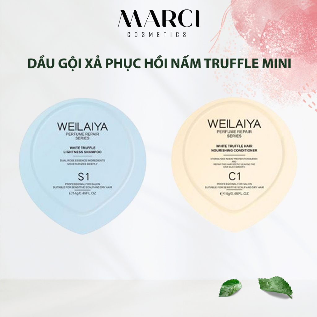 Dầu Gội Cặp Phục Hồi Tóc Hư Tổn Đa Tầng Nấm Truffle Weilaiya,Phục Hồi Tóc Xơ, Khô, Chẻ Ngọn-DONIA