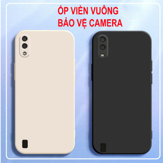 Ốp lưng Samsung A01 / A02 / A10 / M10 / M02 cạnh vuông, viền vuông,SILICON dẻo bảo vệ camera siêu rẻ