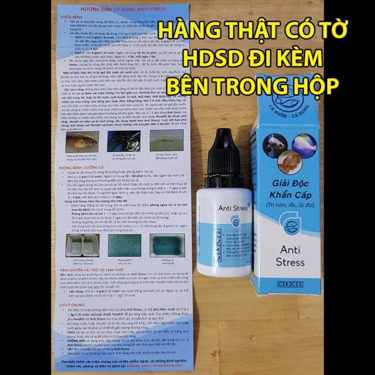 Anti Stress & ParaKill & TopTop - Dưỡng Cá và xử lý các vấn đề Cho Cá Cảnh - cá thủy sinh - shopleo