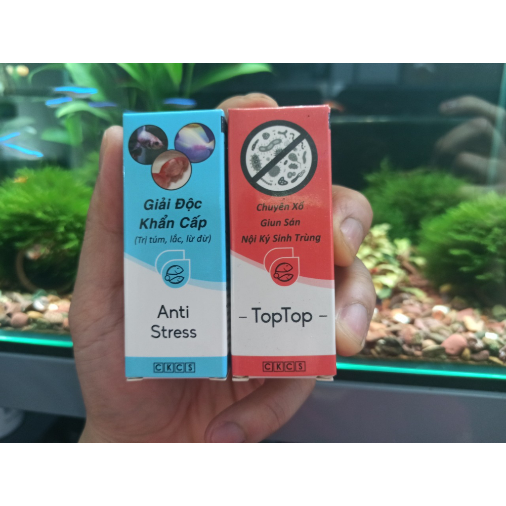 Anti Stress & ParaKill & TopTop - Dưỡng Cá và xử lý các vấn đề Cho Cá Cảnh - cá thủy sinh - shopleo