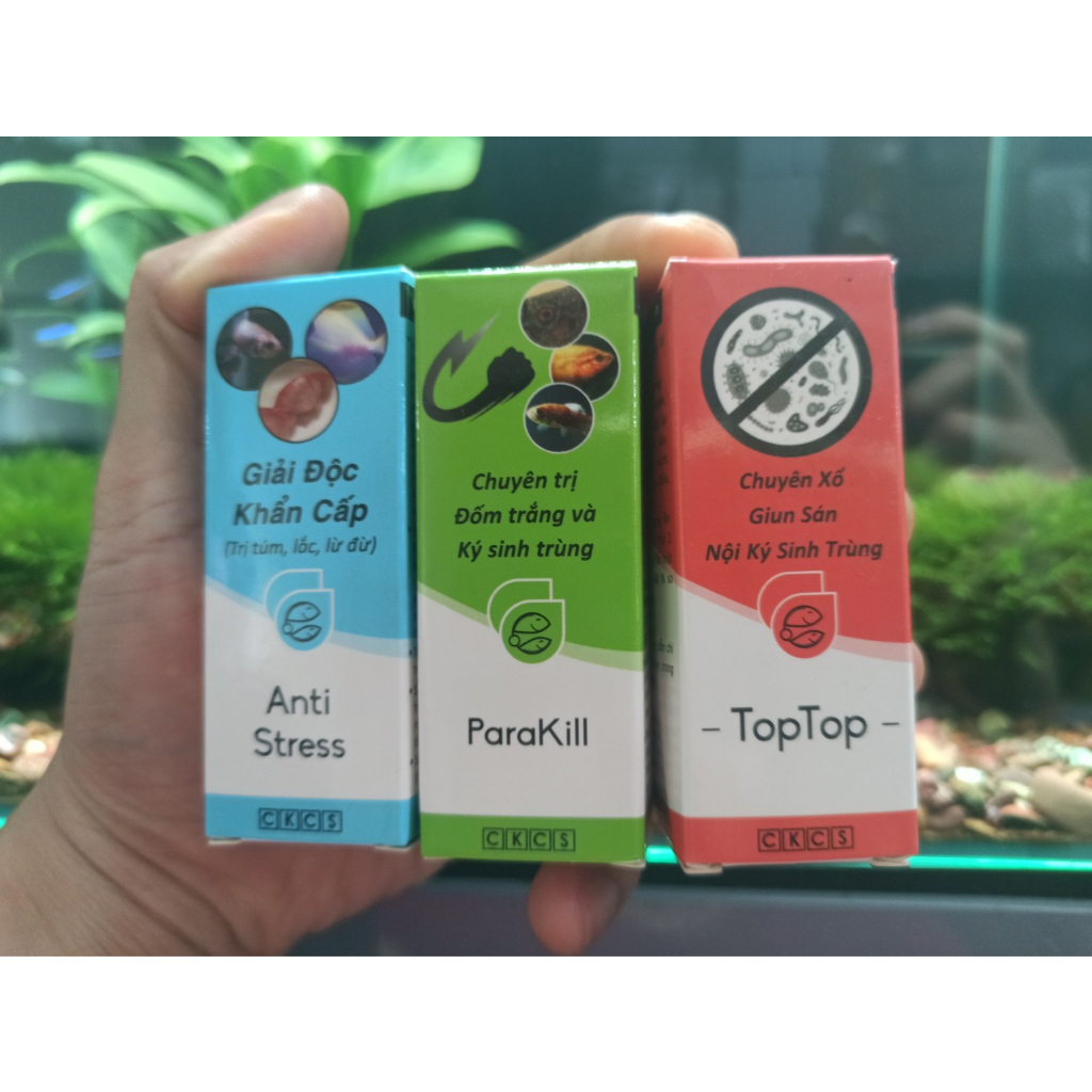 Anti Stress & ParaKill & TopTop - Dưỡng Cá và xử lý các vấn đề Cho Cá Cảnh - cá thủy sinh - shopleo