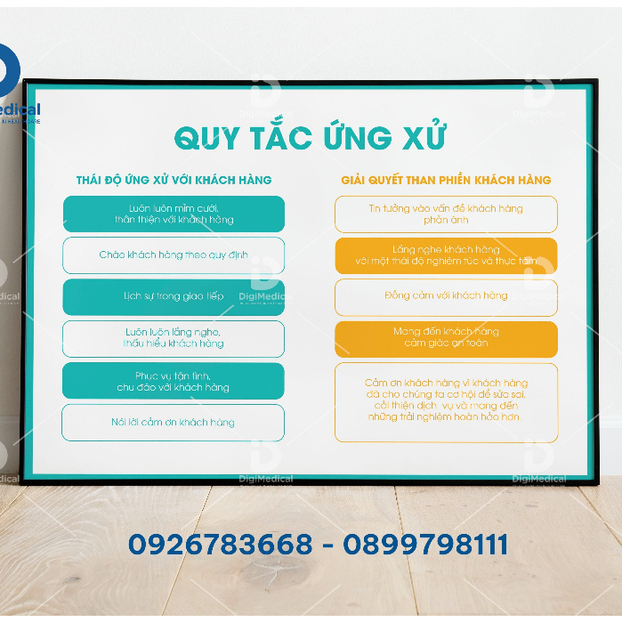(Decal Dán) Tranh Quy Tắc Ứng Xử
