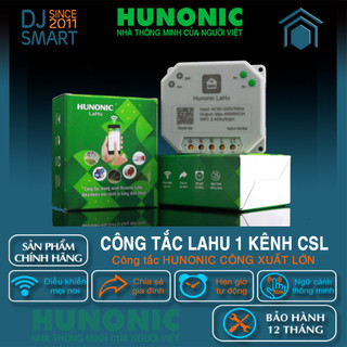 Tặng bút thử điện cảm ứng - Công tắc thông minh Hunonic Lahu 01 kênh Công Suất Lớn 4000W - Hỏa tốc