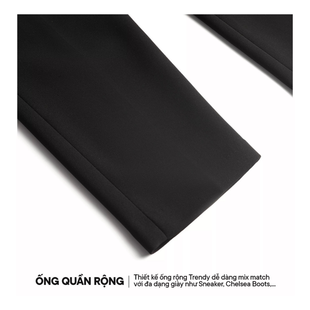 Quần âu nam baggy ống rộng vải Hàn cao cấp, co giãn phân loại tây âu Premium thời trang BAGGY -QAR