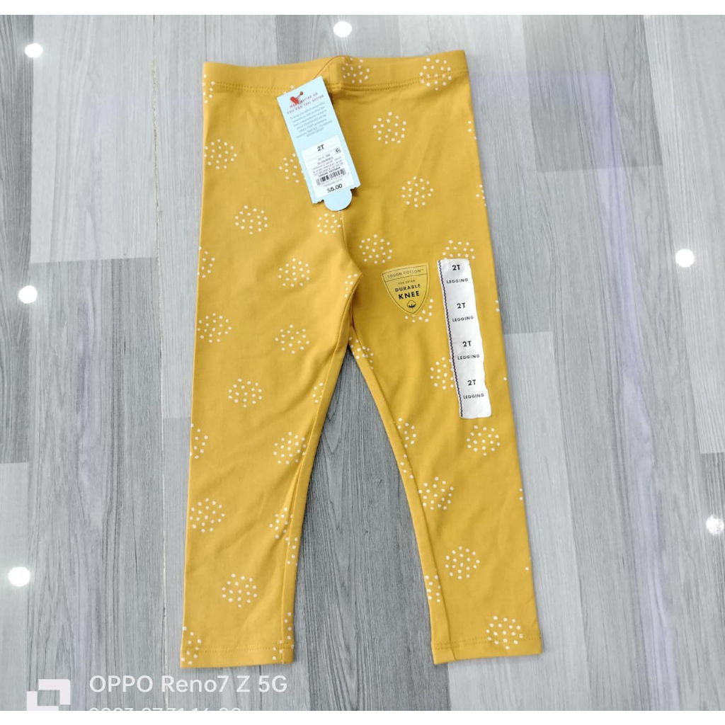 Sét 4 quần leging bé gái cat&jack size bé 1-8y