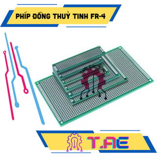 Phíp đồng thuỷ tinh pcb đục lỗ 2 mặt fr-4 hàn linh kiện dày 1.6mm