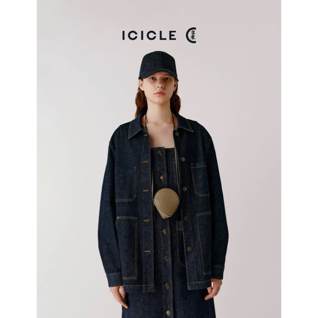 B139 Áo khoác denim xuất dư của ICICLE