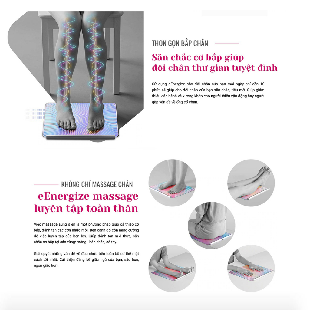 Máy massage xung điện OKIA eEnergize chính hãng MALAYSIA