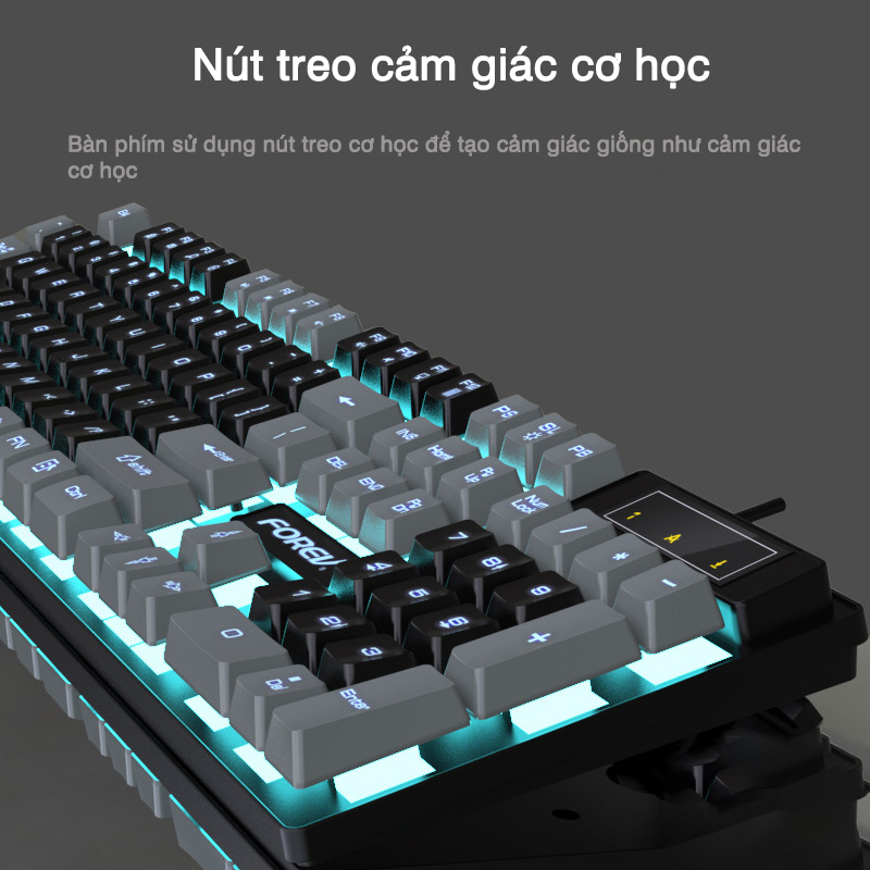 Bàn phím máy tính LED LIGHT RGB Nút cơ học Bàn phím có dây giá rẻ Thích hợp cho văn phòng và trò chơi