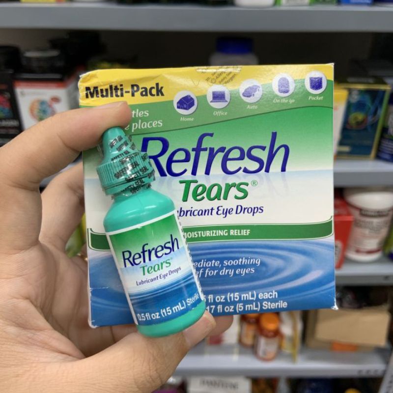 Nước nhỏ mắt Refresh nhập khẩu Mỹ Tears Lubricant Eye Drops 15ml