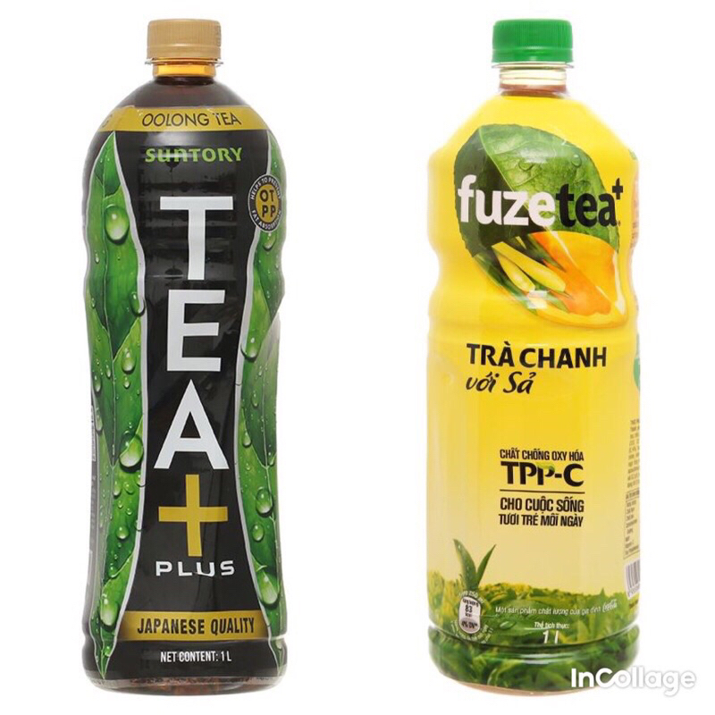 Trà ô long Tea Plus/Chanh sả chai 1L - THÁI HÀ SHOP