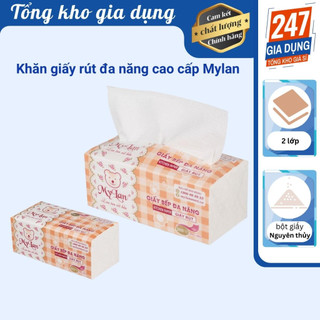 Khăn giấy rút đa năng cao cấp Mylan 2 lớp 360 tờ