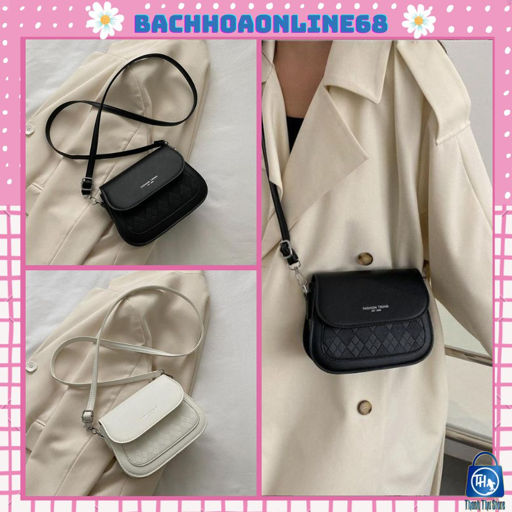 Túi xách nữ thời trang đeo chéo túi dáng bầu in vân phong cách Hàn Quốc da đẹp Bachhoaonline68 777