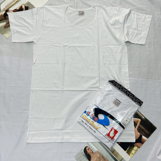Áo lót nam màu trắng cotton thấm hút mồ hôi (áo thun lá Con Gà) ba lỗ và có tay Tín Thành chính hãng có bigsize 100kg