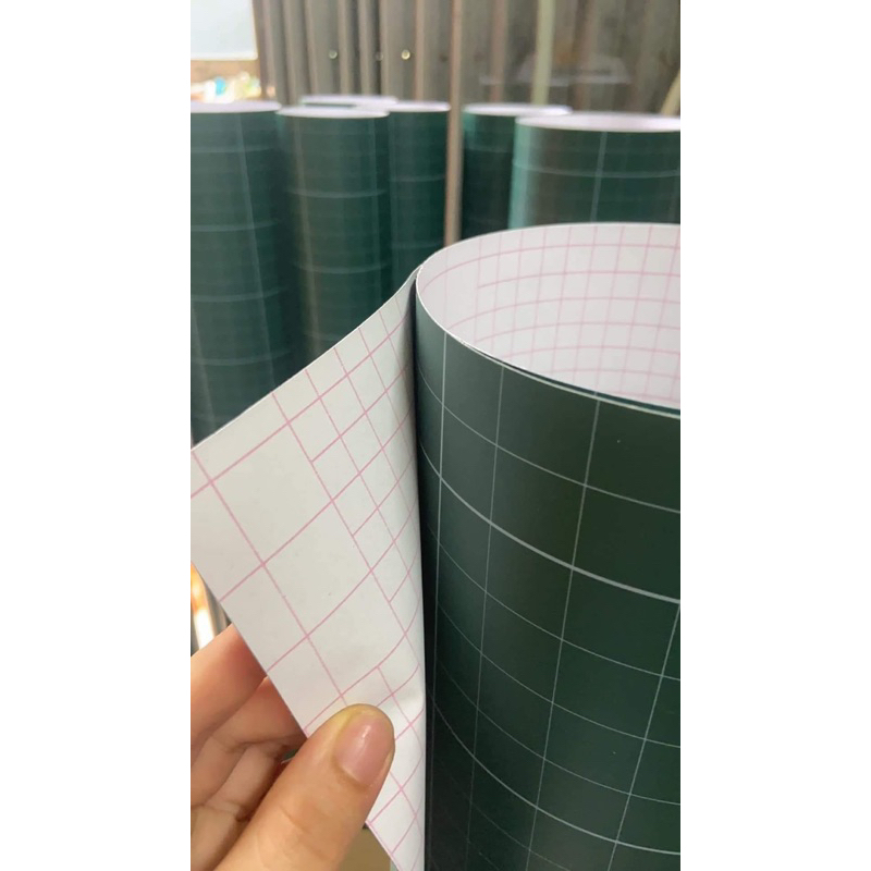 Bảng decal dán tường kẻ ô ly tiểu học viết phấn kích thước từ 60 cm đến 5m