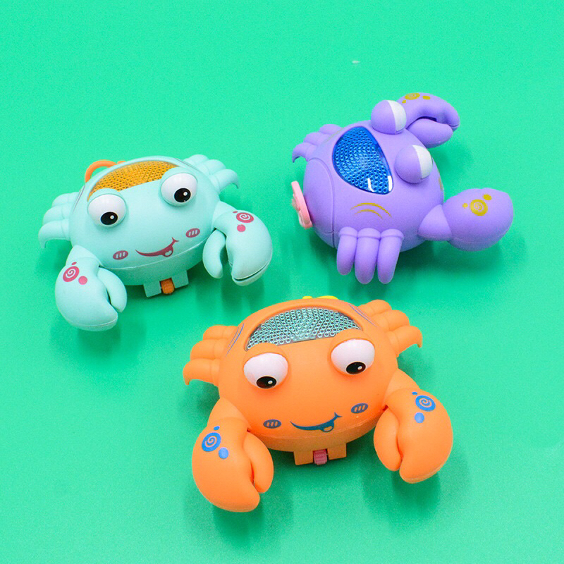 Đồ chơi cua chạy dây cót có đèn dễ thương cho bé LY2226-A6