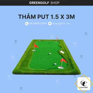 Thảm tập golf putting 1m5 x 3m Cơ Bản- TPCB1503 GreenGolf