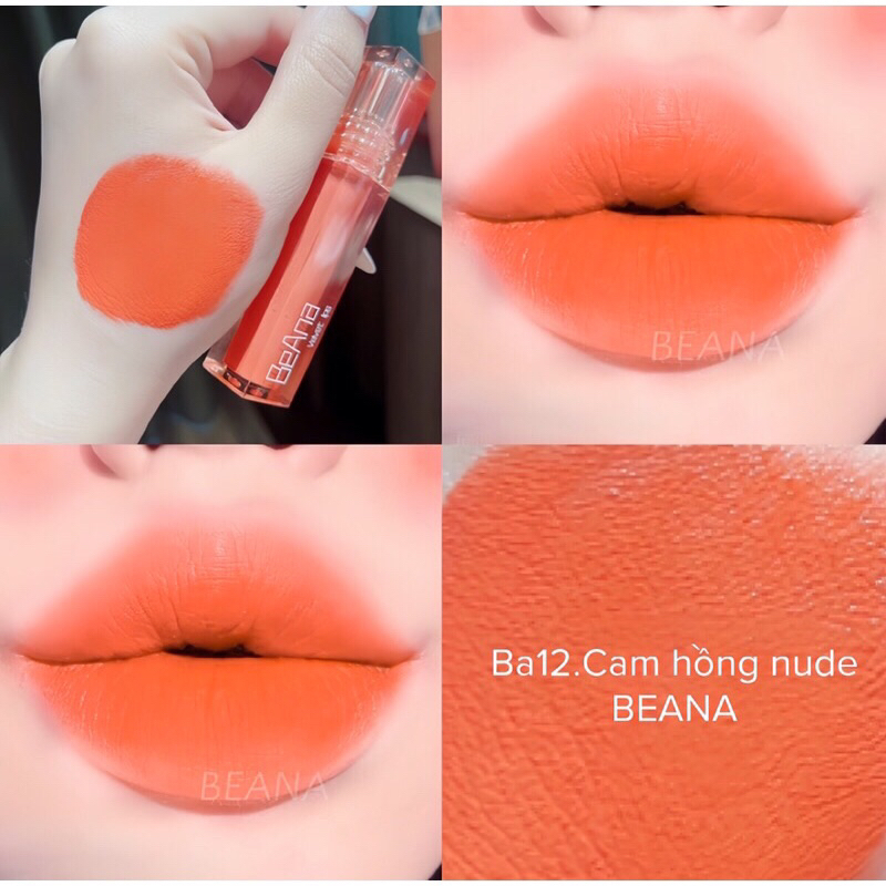 Son BeAna Cao Cấp - Son Kem Siêu Lì Không Chì Mềm Môi Công Nghệ Mới Nhất- Son B.A Ver4