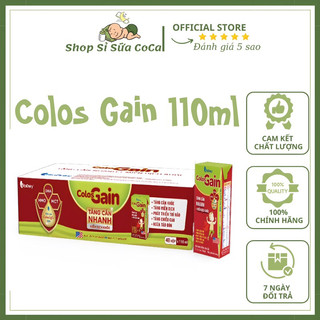 (Mẫu Mới)Sữa bột pha sẵn Colos Gain 110ml/180ml (thùng 48 hộp date mới)