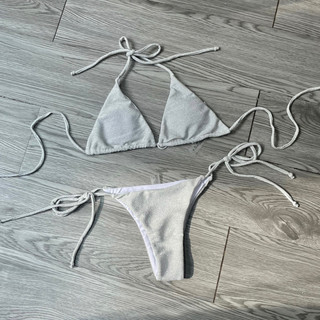 Bikini 2 mảnh hồng nhũ (ảnh thật)