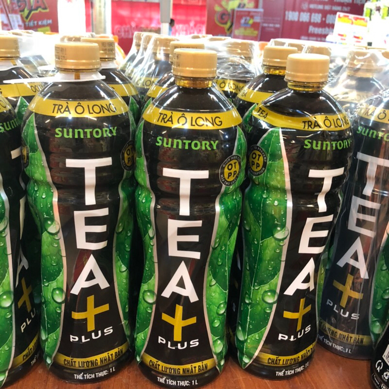 Trà ô long Tea Plus/Chanh sả chai 1L - THÁI HÀ SHOP