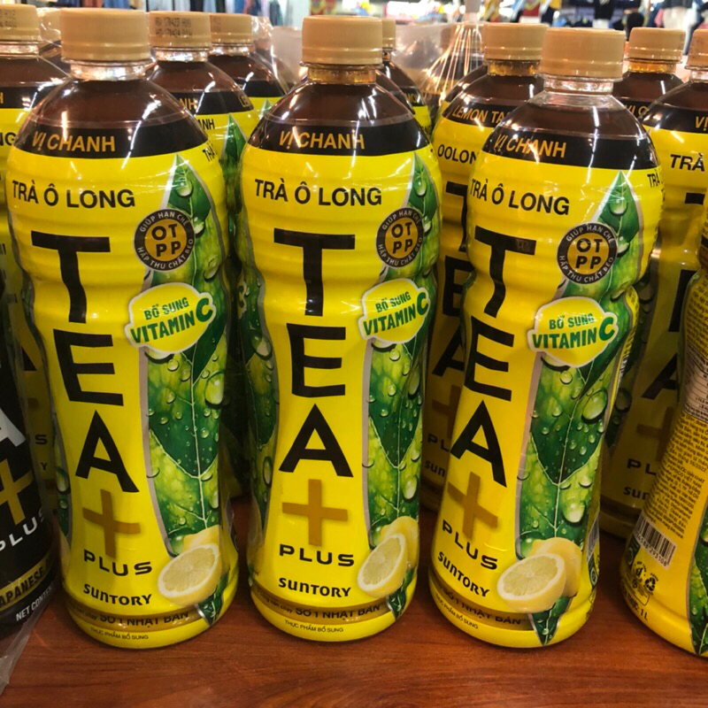 Trà ô long Tea Plus/Chanh sả chai 1L - THÁI HÀ SHOP