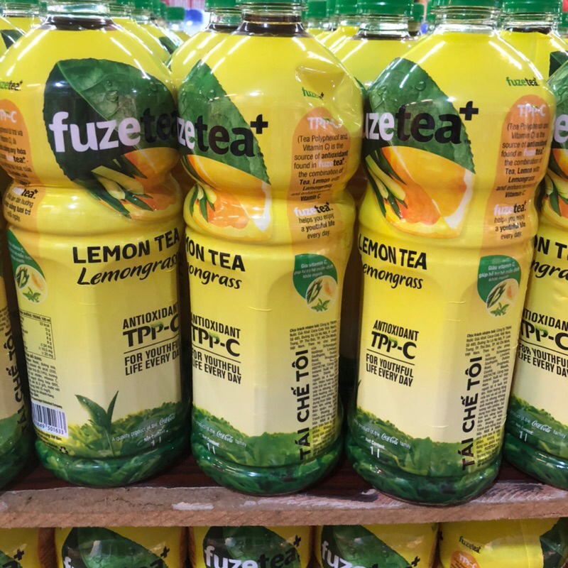 Trà ô long Tea Plus/Chanh sả chai 1L - THÁI HÀ SHOP