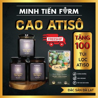 Cao Trà Atiso Đà Lạt mát gan ngủ ngon 250- 500gr Hũ thủy tinh không đường Minh Tiến Farm