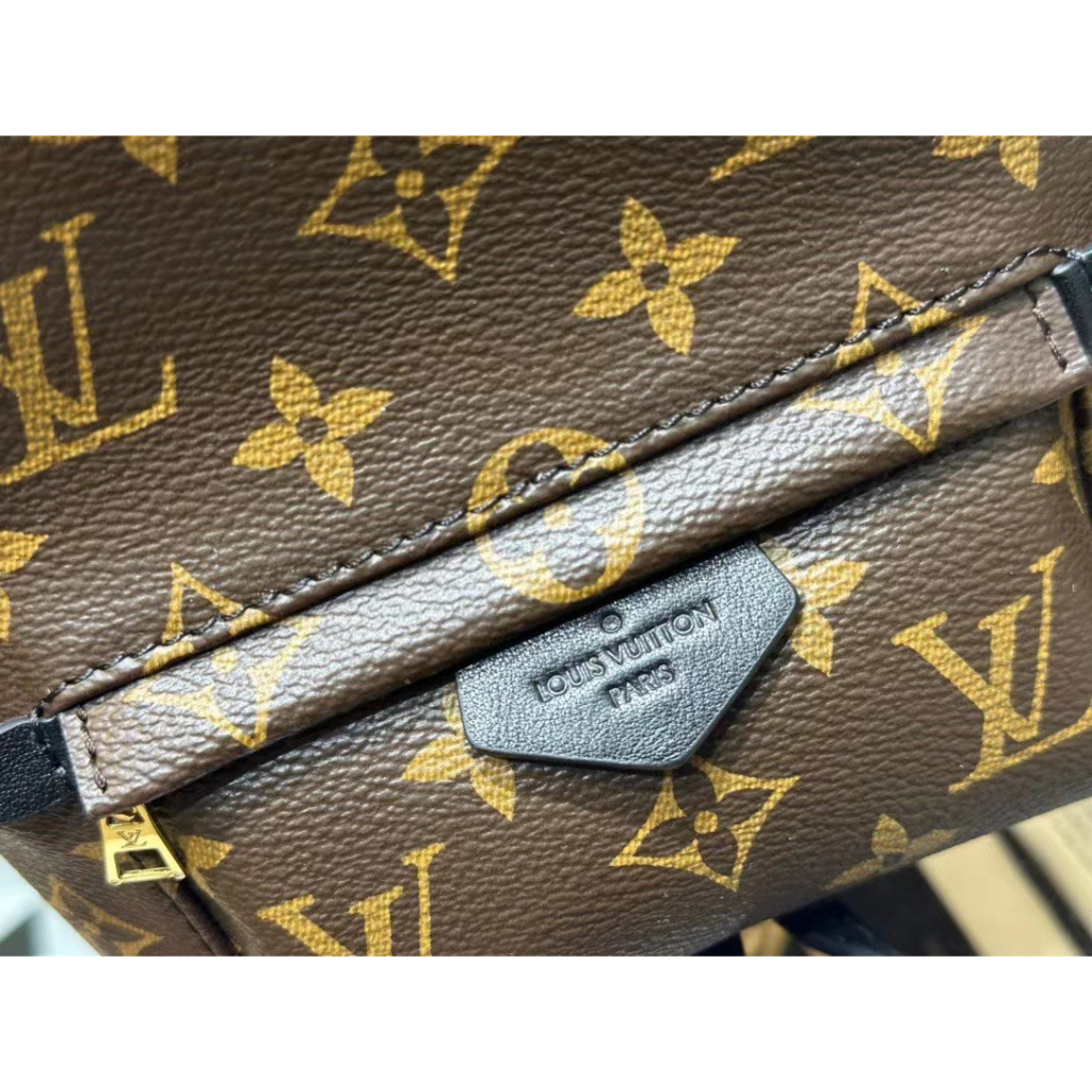 Balo nam nữ unisex L.V hoa nâu tinh khôi mini size 18 fullbox Smano bags hỏa tốc