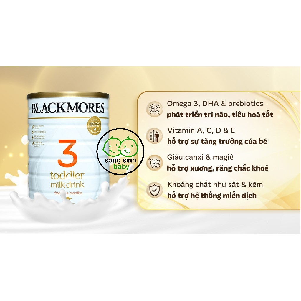 Sữa bột Blackmores Toddler Milk Drink số 3 hương vani 900g