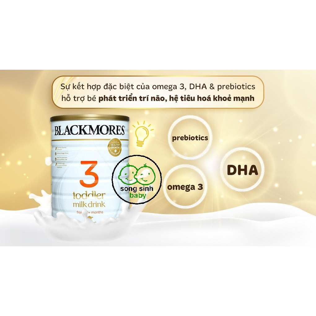Sữa bột Blackmores Toddler Milk Drink số 3 hương vani 900g