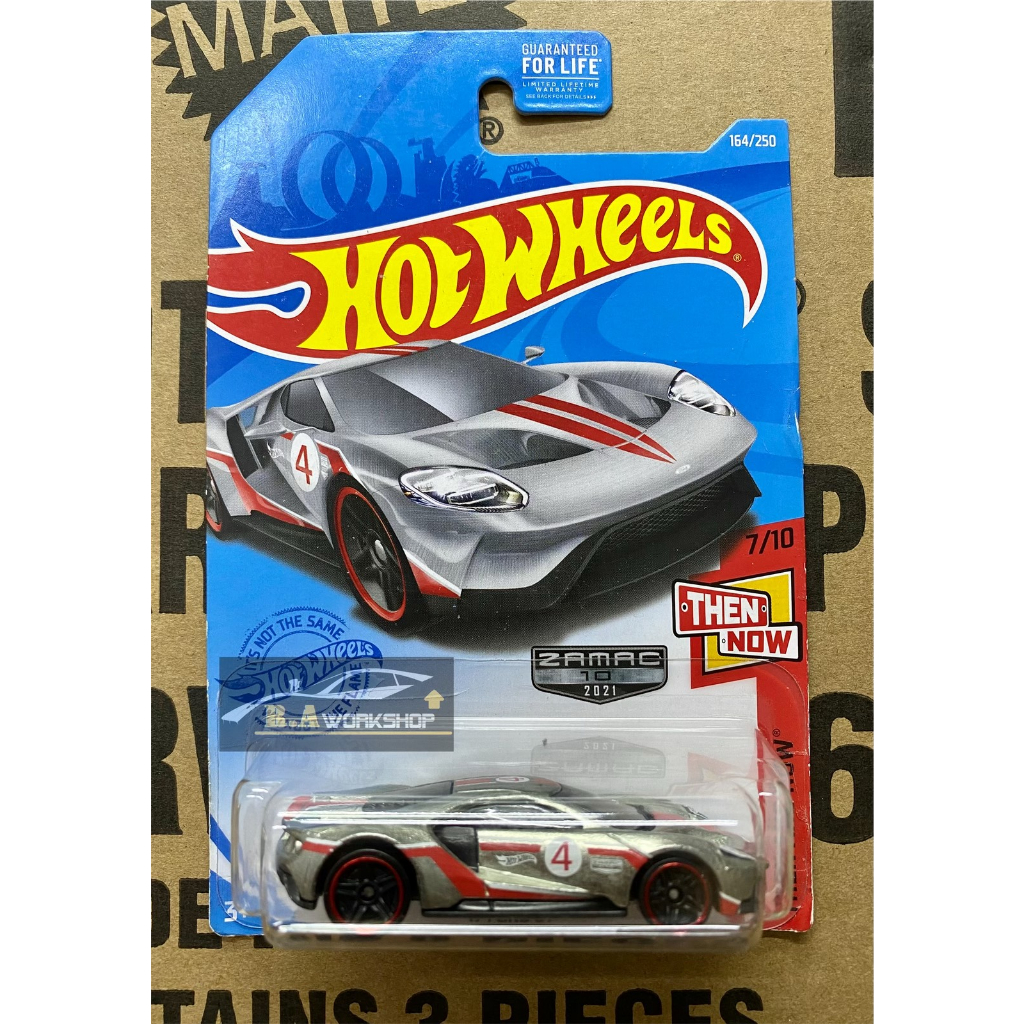 Hot wheels Chính Hãng mẫu xe Đặt biệt Zamac 17 FORD GT ( Zamac version )