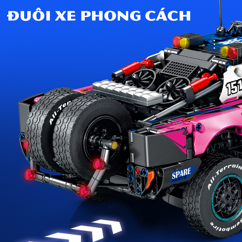 Đồ Chơi Lắp Ráp Kiểu Lego Mô Hình Điều Khiển Từ Xa Rc Siêu Xe Thể Thao Ford Raptor F150 Tỉ Lệ 1:14 715006 Với 1341+ PCS