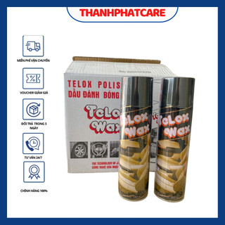 [ Sỉ ] Thùng 12 chai dưỡng nhựa, bóng da Telox wax 500ml