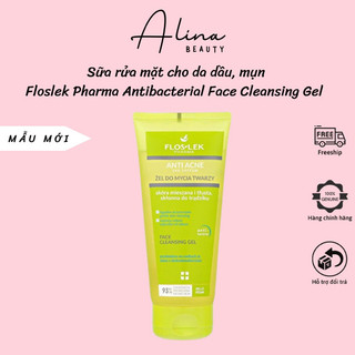 Sữa rửa mặt Floslek Anti Acne Face Cleansing Gel 200ml cho da dầu mụn, da nhờn