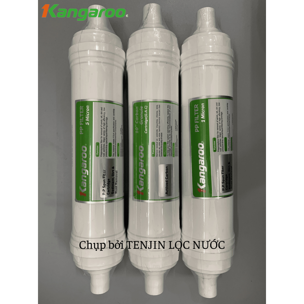 Combo Lõi Lọc Nước 123 HK Kangaroo Đúc Dùng Cho Model KG100HK, KA10A4, KG10A5, KG100ES, KG100ES1, KG100EO, KG61A3, KG10A