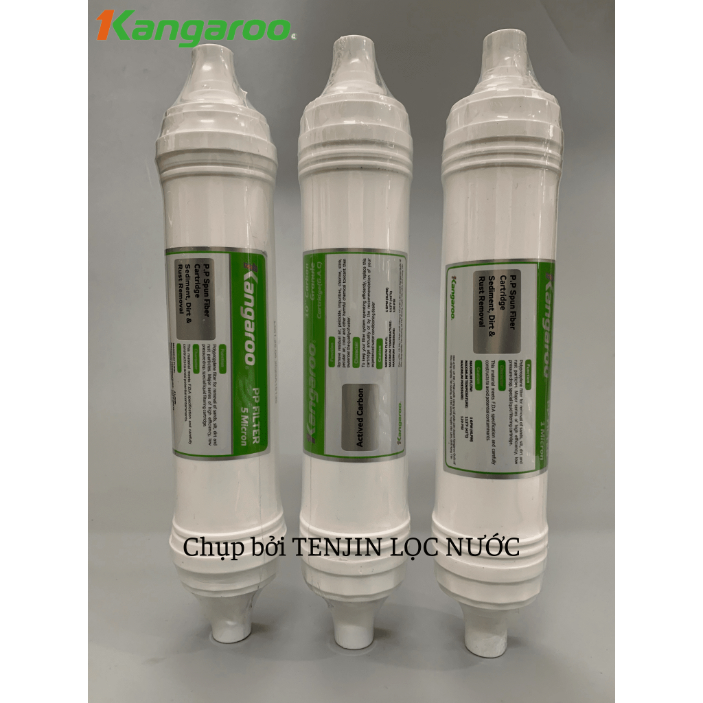 Combo Lõi Lọc Nước 123 HK Kangaroo Đúc Dùng Cho Model KG100HK, KA10A4, KG10A5, KG100ES, KG100ES1, KG100EO, KG61A3, KG10A