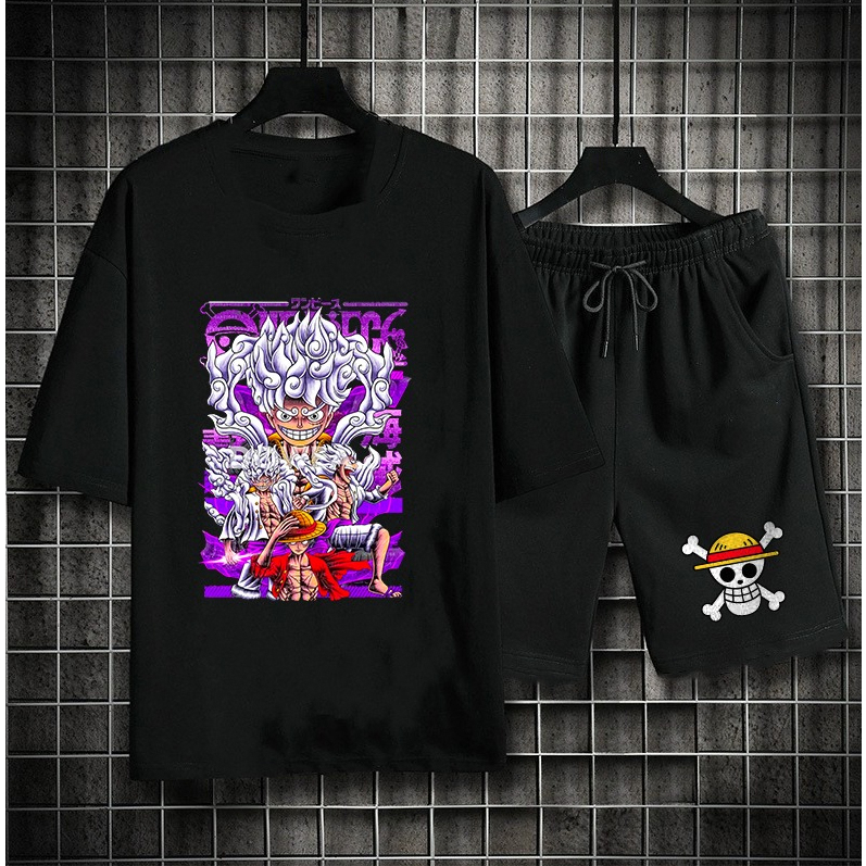 11 mẫu Set Bộ Áo Quần Hè One Piece Luffy Zoro siêu HOT
