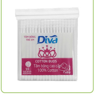 tăm bông trẻ em diva gói 55 que