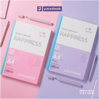 Sổ Caro - Vở May Chỉ A4 Happiness 300 trang 70gsm FUTUREBOOK (MC482)