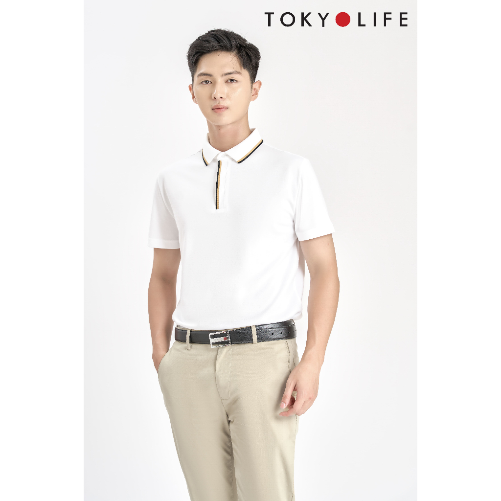 [Mã FATREND2810 giảm đến 30k tối đa 99k] Áo Polo NAM Supima cổ dệt phối màu TOKYOLIFE C7POL002M