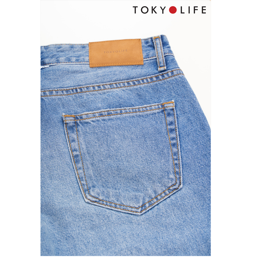 [Mã FATREND2810 giảm đến 30k tối đa 99k] Quần Jeans NAM dáng suông vừa TOKYOLIFE C7JEA002M