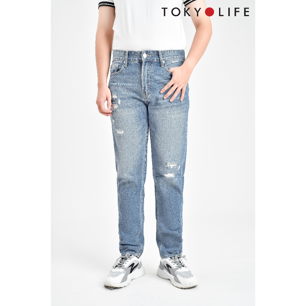 [Mã FATREND2810 giảm đến 30k tối đa 99k] Quần Jeans NAM dáng suông vừa TOKYOLIFE C7JEA002M